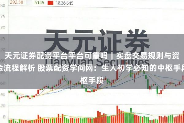 天元证券配资平台平台可靠吗｜实盘交易规则与资金流程解析 股票配资学问网：生人初学必知的中枢手段